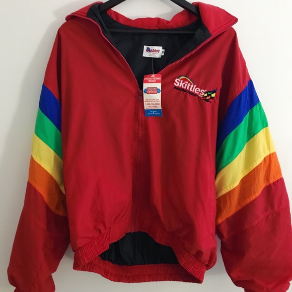 Nascar Ernie Irvan Skittles Jacket 